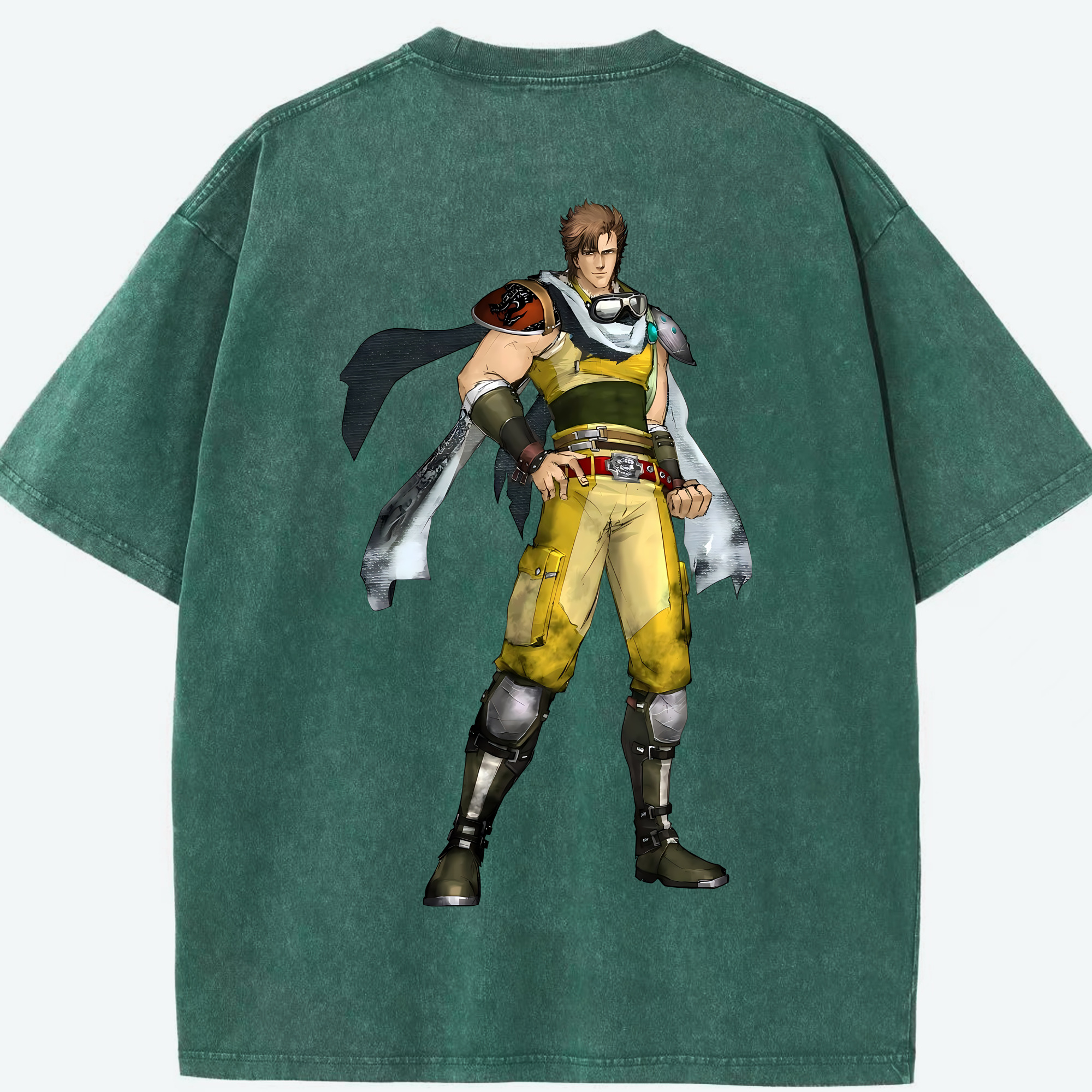 （画像用） 北斗の拳 Fist of the North Star 綿100% ヴィンテージ風 半袖Tシャツ（背面プリント）